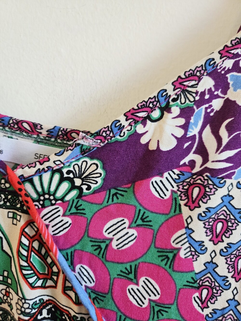 SFERA I S Viscose Patchwork Slip Dress I multicolour - Picture 5 of 11